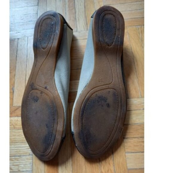 Grey and black elegant ballerinas flats shoes - Picture 2 of 8